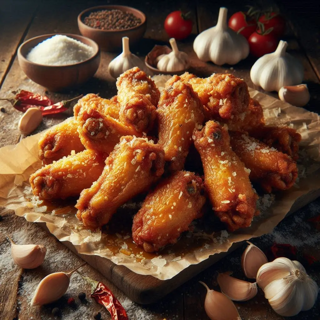 Ali di Pollo Aglio e Parmigiano (Crosticina Irresistibile in Friggitrice ad Aria)