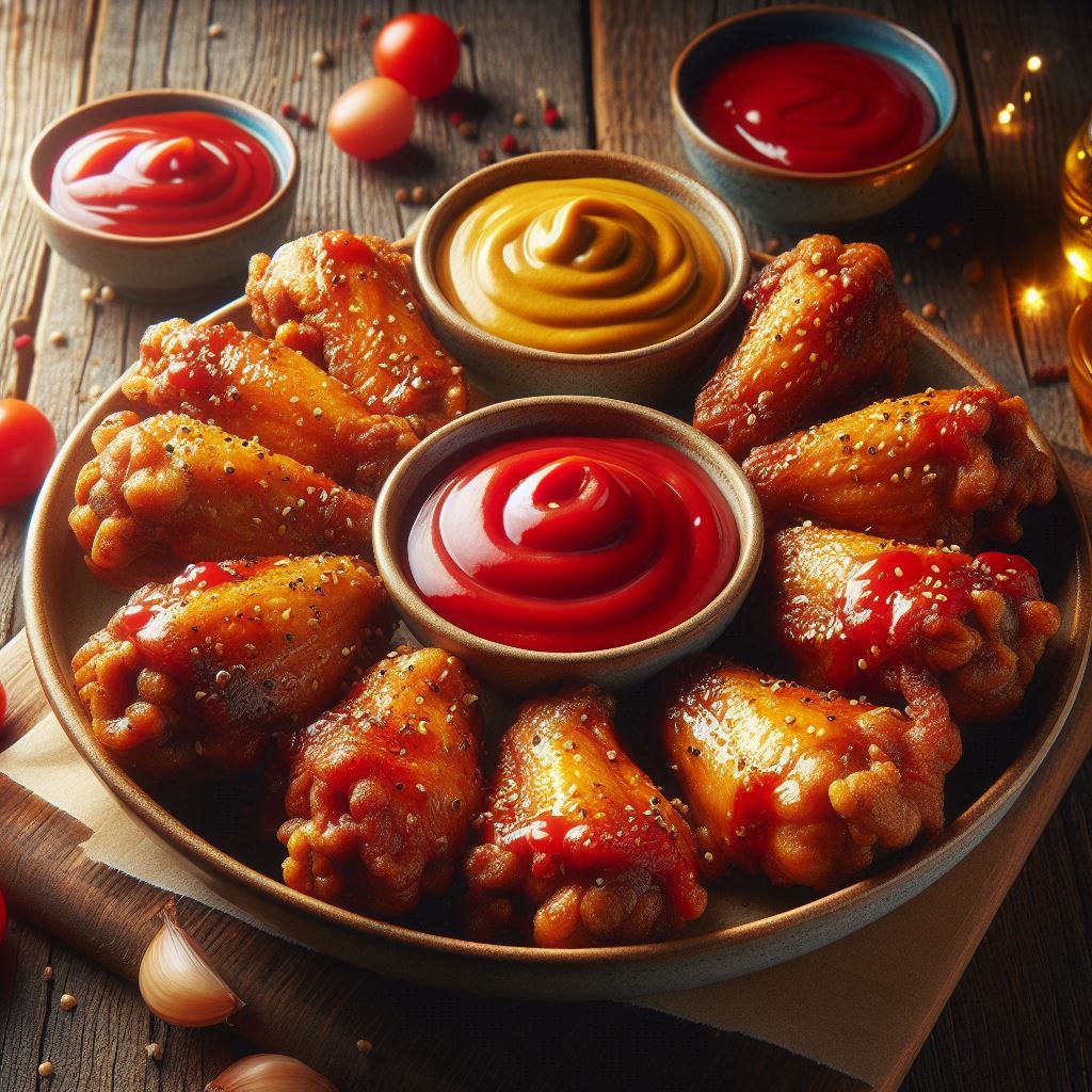 Ali di Pollo Glassate (Ketchup e Senape in Friggitrice ad Aria)