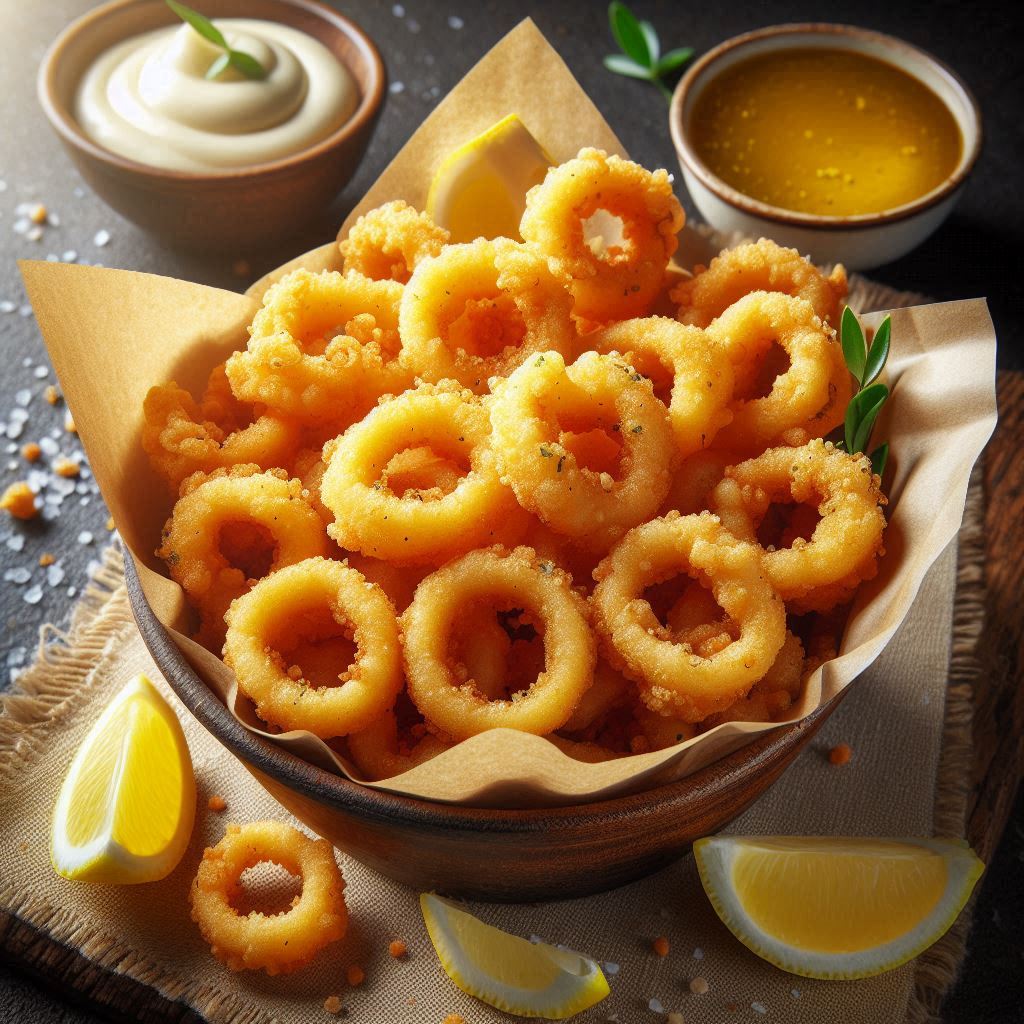 Anelli di Calamari Fritti in Friggitrice ad Aria (Croccanti e Veloci)