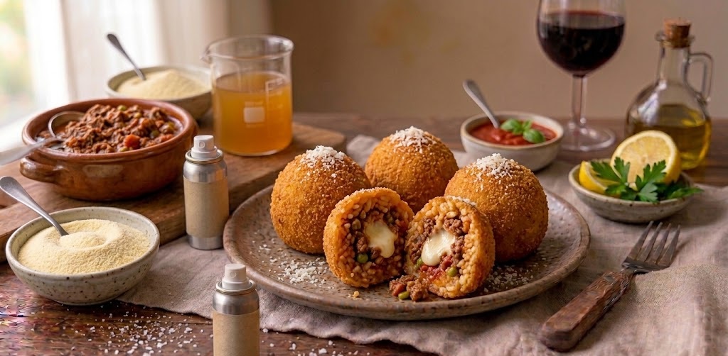 Arancini al Ragù in Friggitrice ad Aria (Doratura Perfetta)