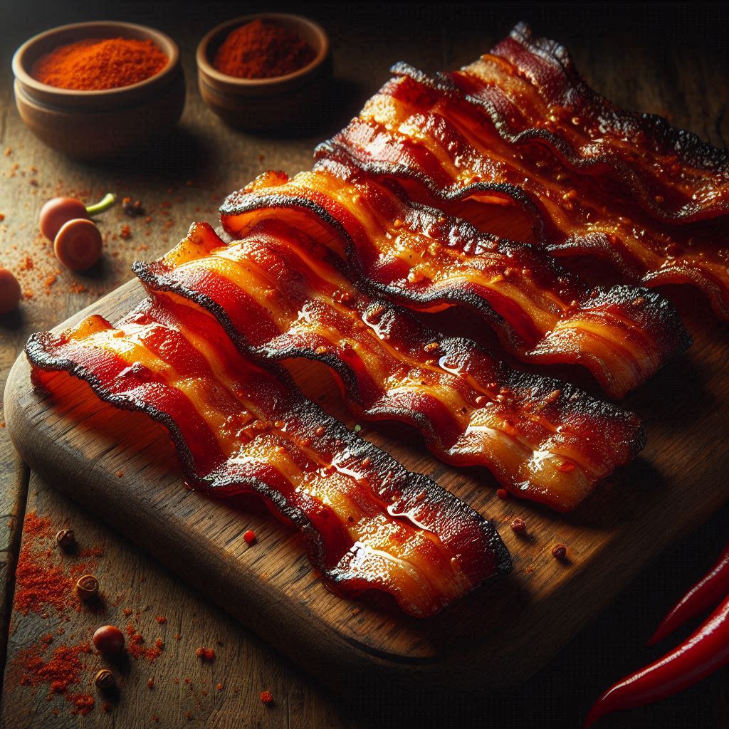 Bacon Caramellato (Croccantezza BBQ in Friggitrice ad Aria)