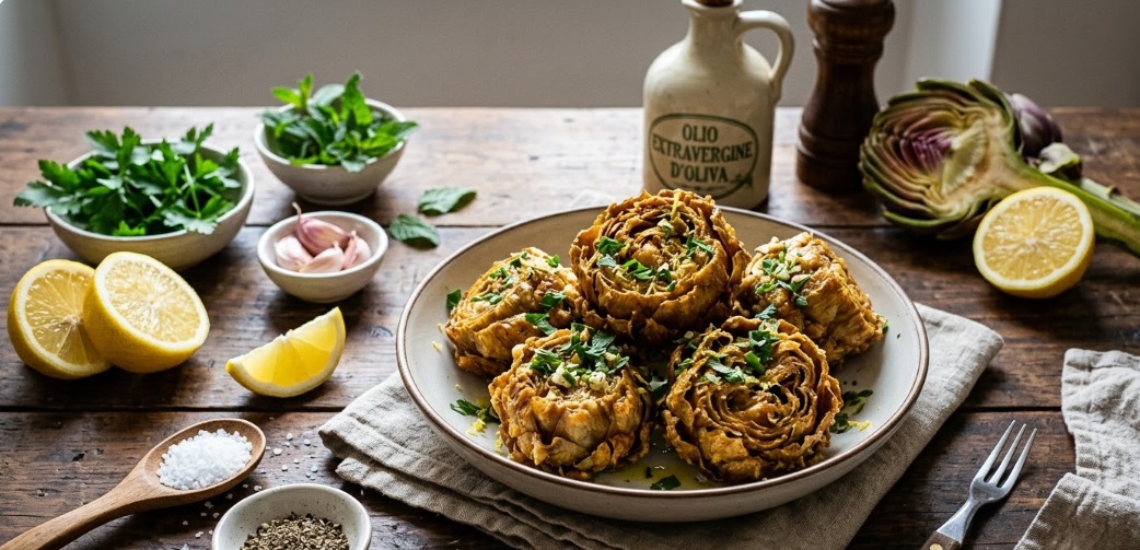 Carciofi Croccanti in Friggitrice ad Aria (Stile Giudia e Light)