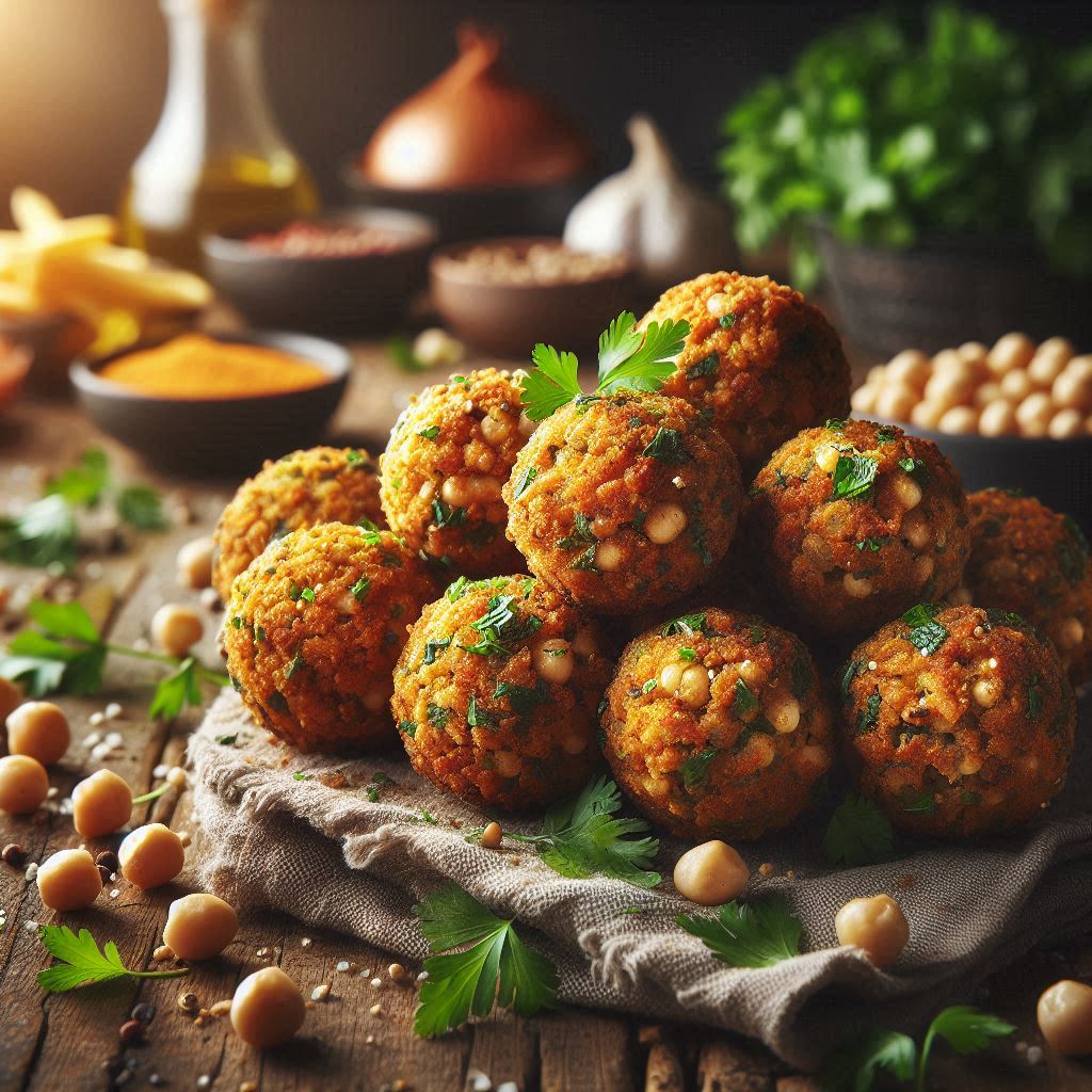 Falafel in Friggitrice ad Aria (Polpette di Ceci Croccanti e Leggere)