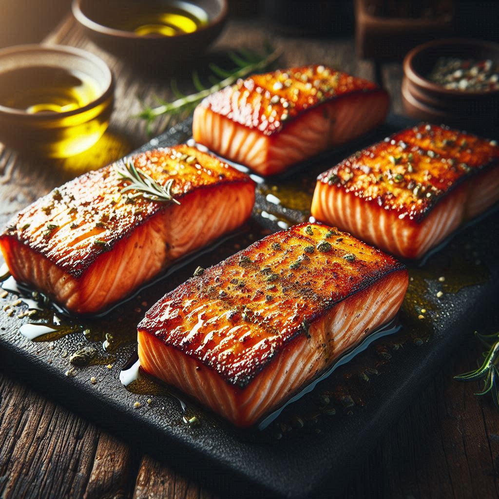 Salmone in Friggitrice ad Aria (Pelle Croccante e Cuore Tenero)