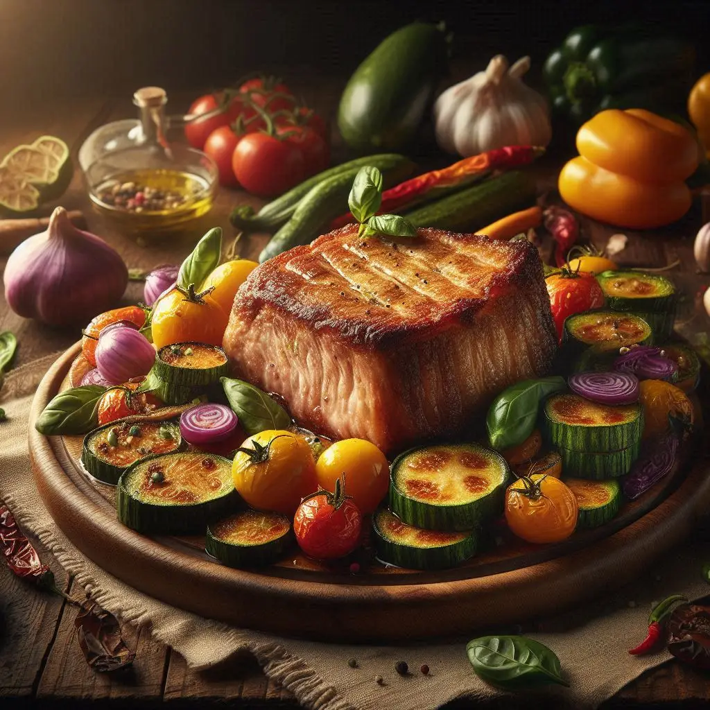 Filetto di Maiale e Verdure (Piatto Unico in Friggitrice ad Aria)