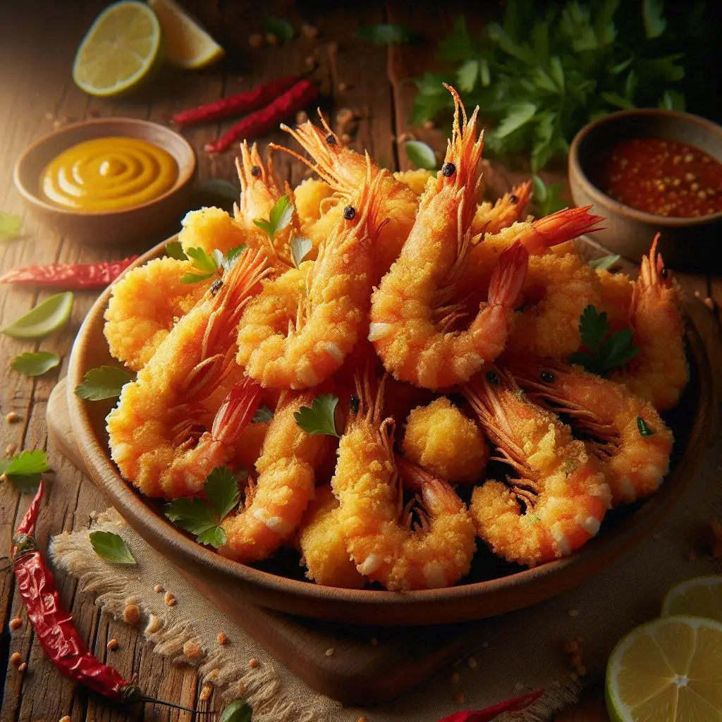 Gamberi al Curry (Doppia Panatura Extra Crunch)