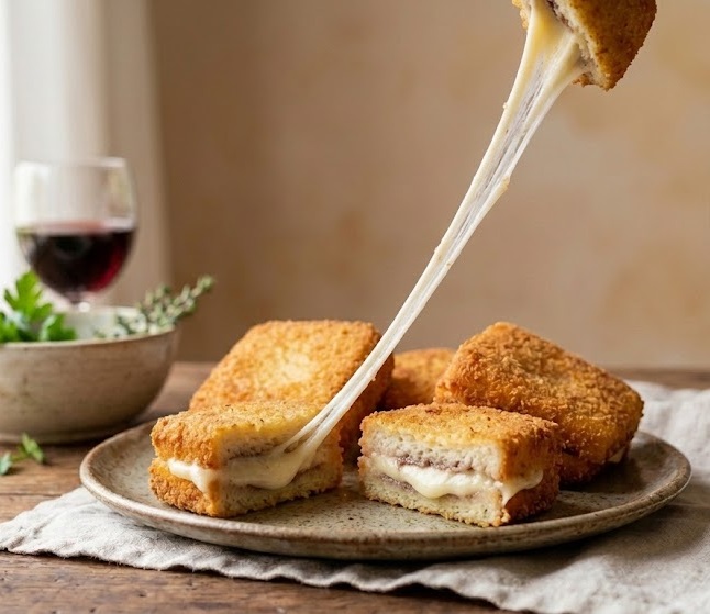 Mozzarella in Carrozza (Golden Fried Sandwich)
