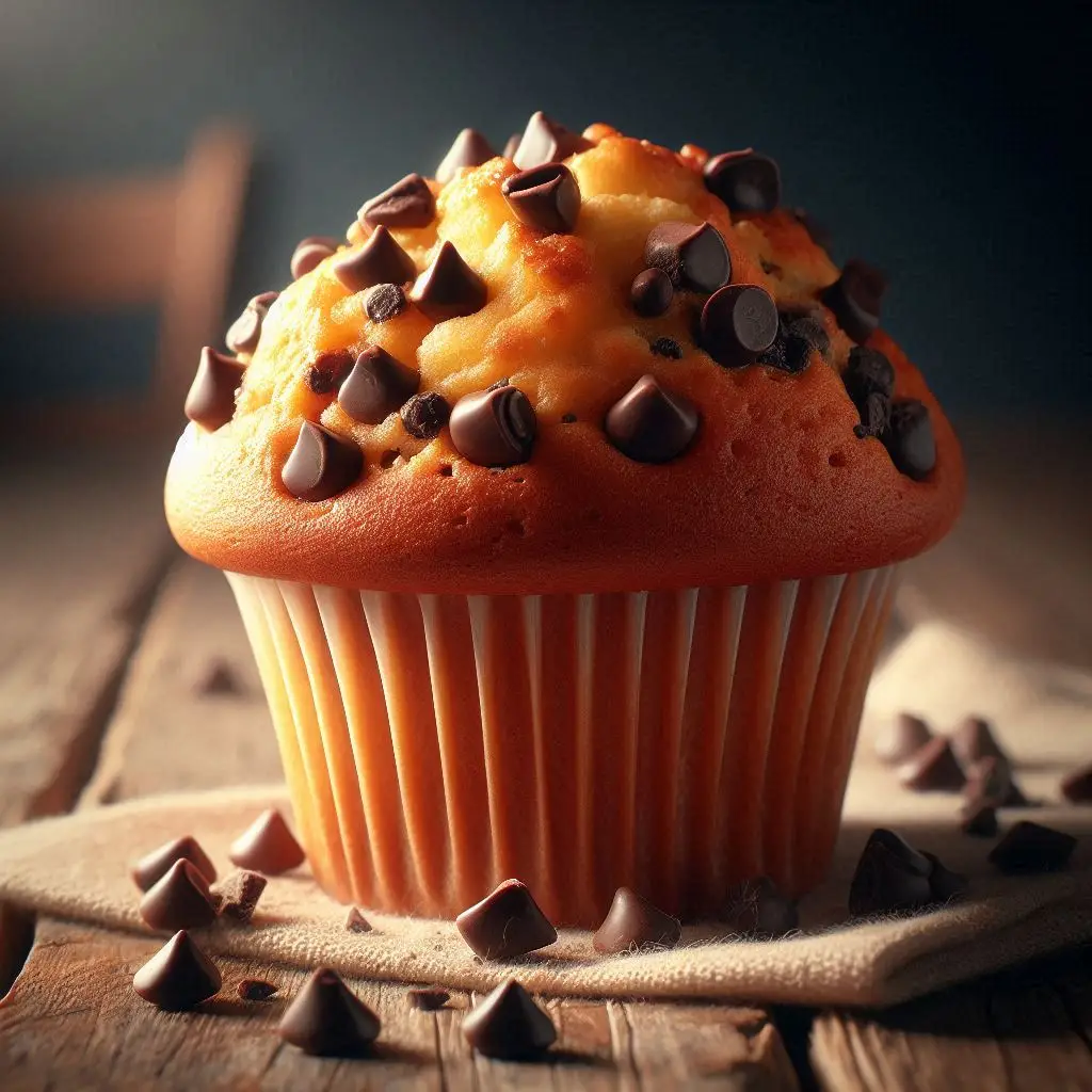 Muffin con Gocce di Cioccolato (Cupola Perfetta in Friggitrice ad Aria)