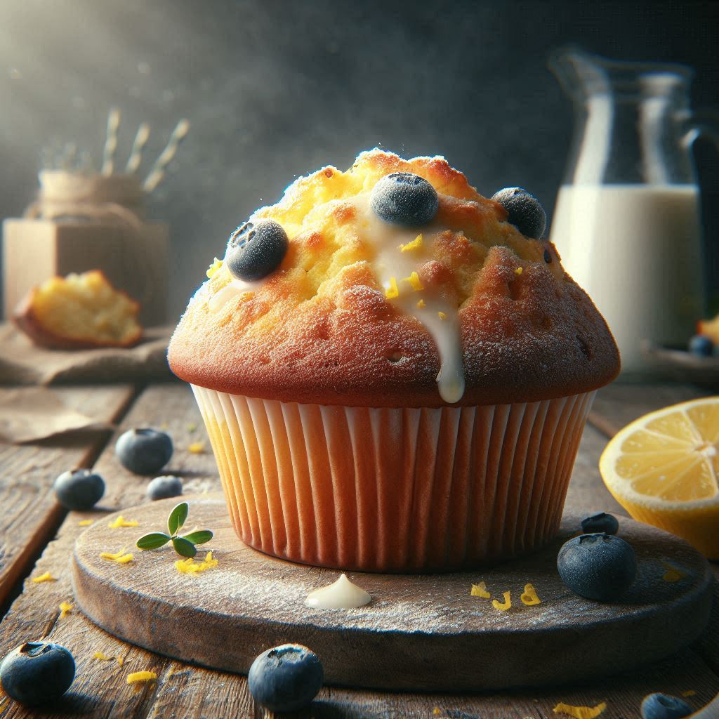 Muffin Cocco e Mirtilli (Senza Uova e Lattosio in Friggitrice ad Aria)