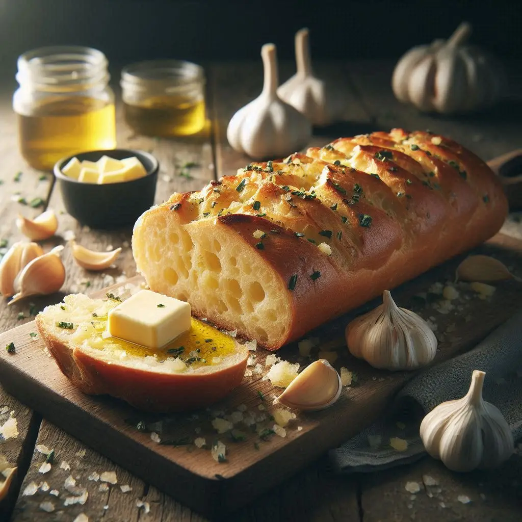 Garlic Bread (Pane all'Aglio e Parmigiano Dorato)