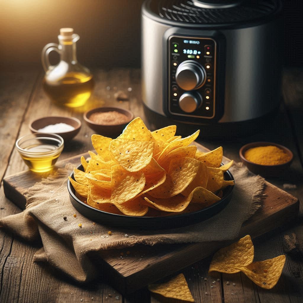 Chips di Tortilla in Friggitrice ad Aria (Snack Veloce Senza Grassi)