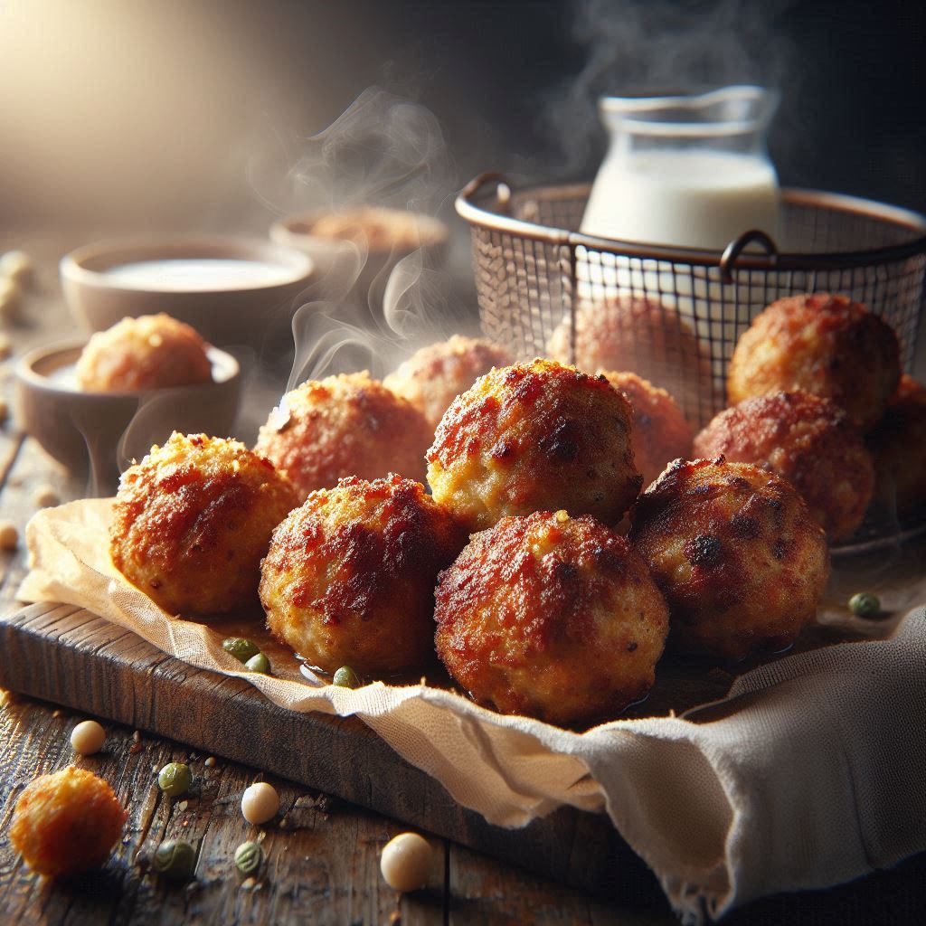 Polpette al Parmigiano in Friggitrice ad Aria (Senza Olio e Morbidissime)