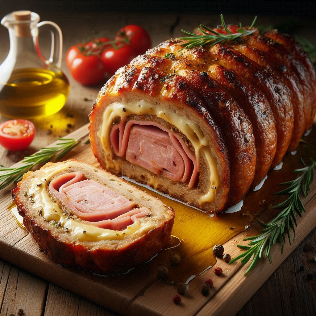 Polpettone Ripieno in Friggitrice ad Aria (Cuore Filante e Crosticina)