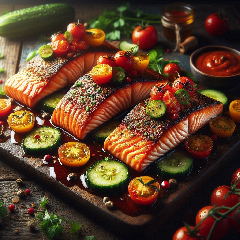 Salmone Freschezza (Cottura Rapida e Insalata Cruda)