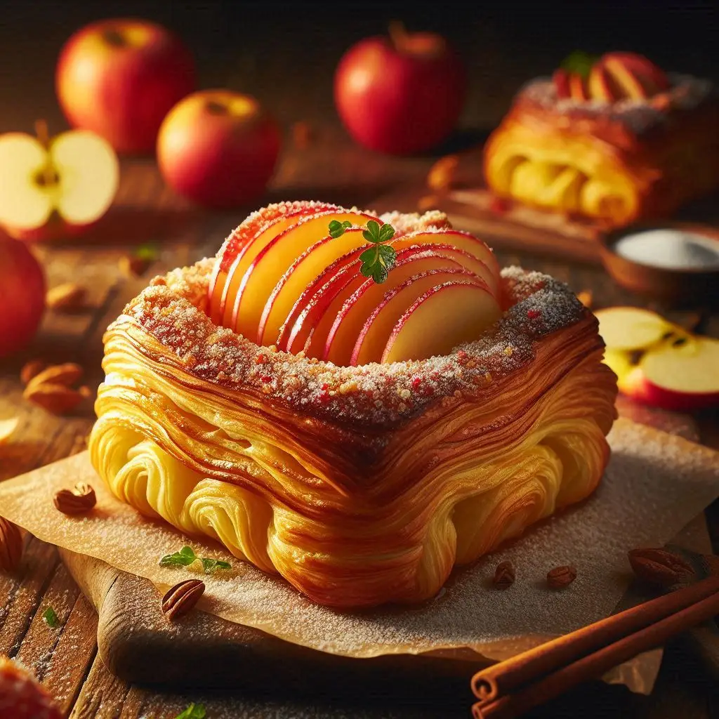 Crispy Apple Puff Pastry Tarts