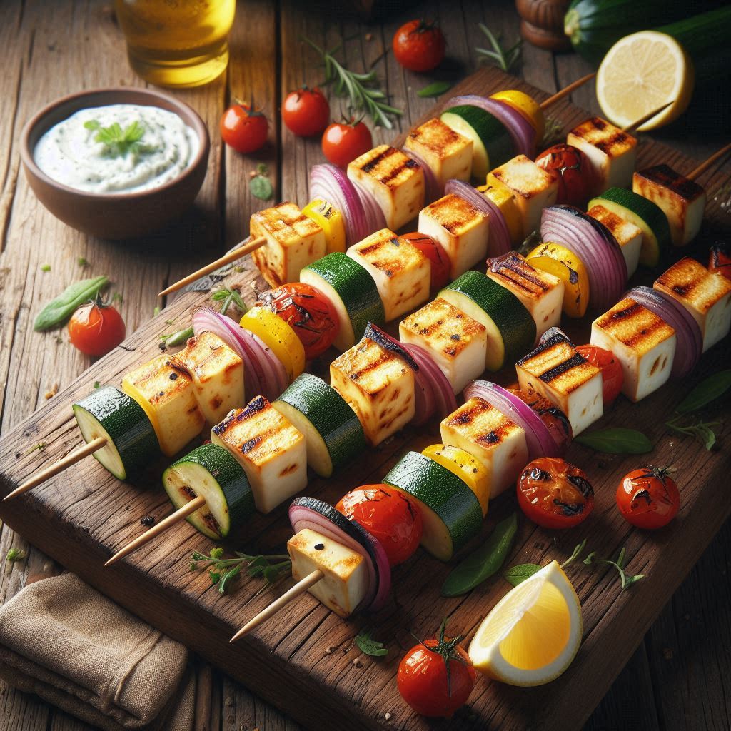 Spiedini di Halloumi (Il Formaggio che non si Scioglie)